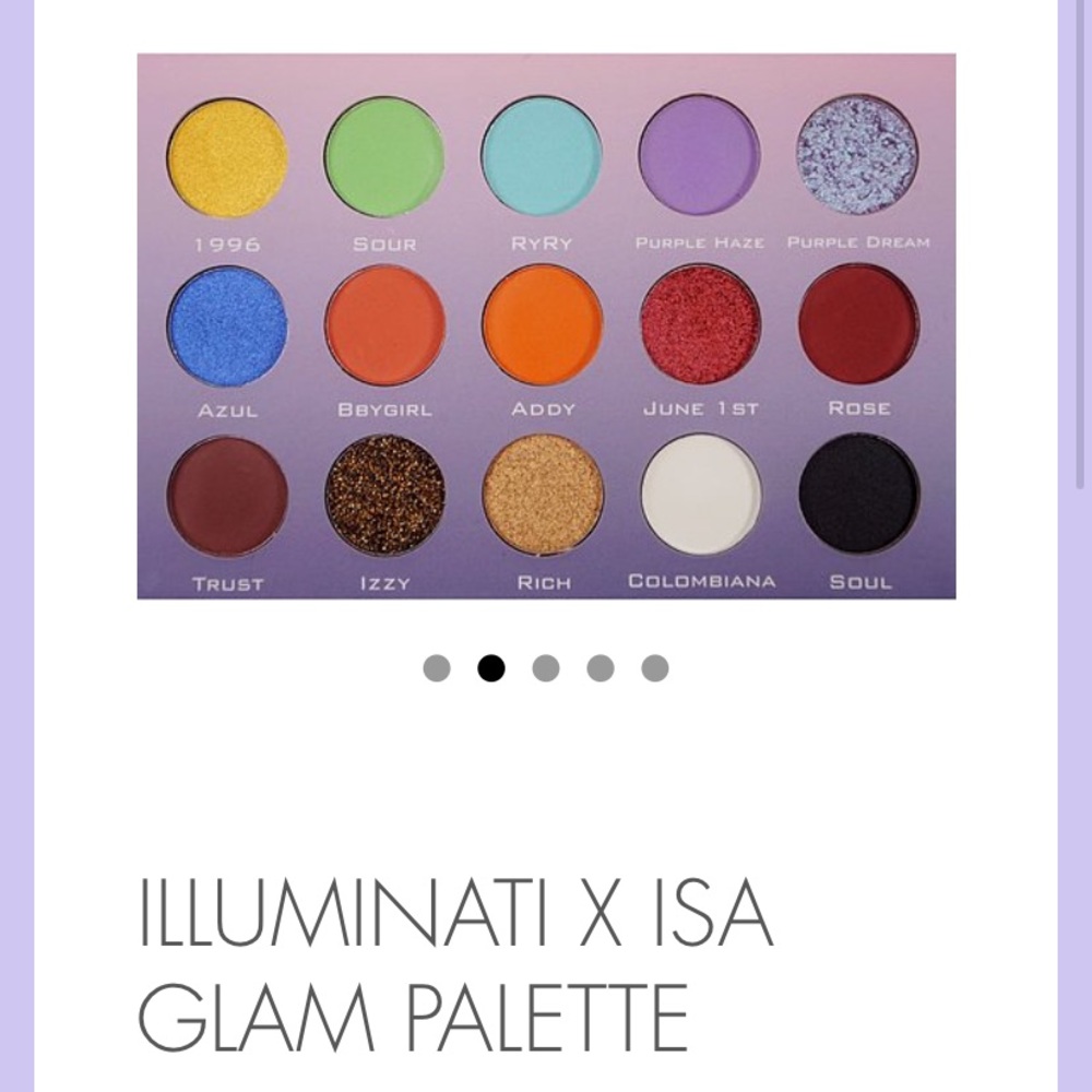 Illuminati x isa glam palette